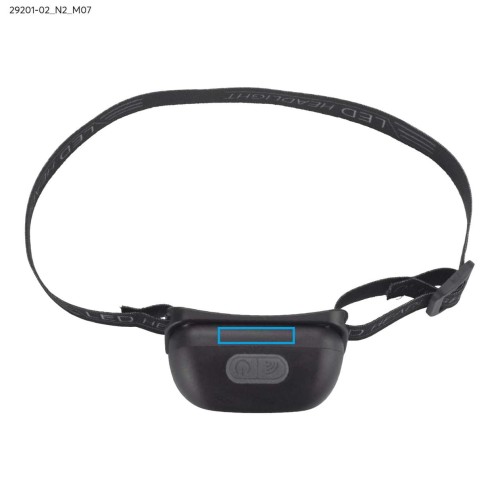 Latarka czołowa z czujnikiem DELHIO czarny