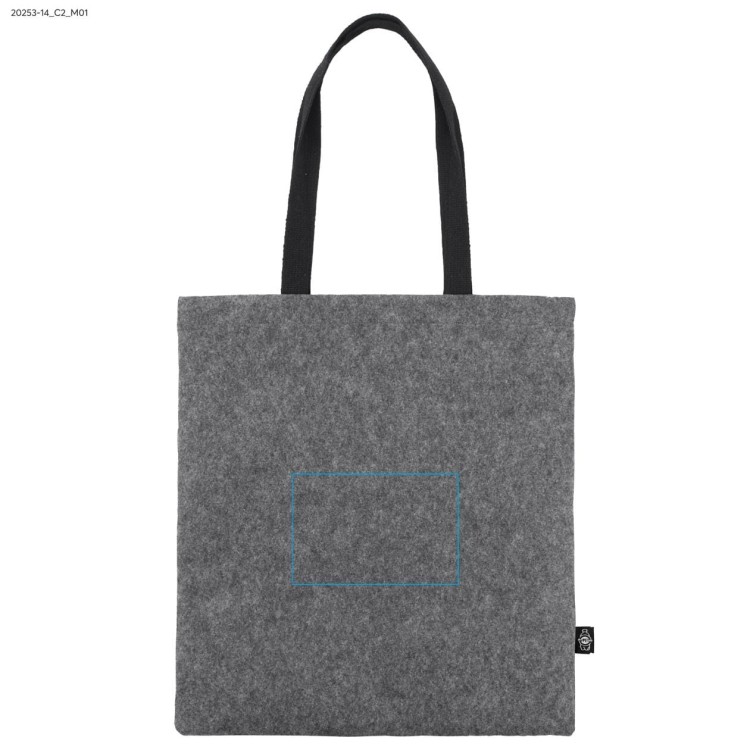 Torba filcowa rPET BAGATO popielaty (szary)