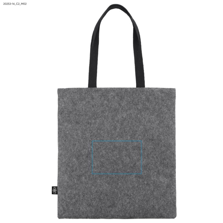 Torba filcowa rPET BAGATO popielaty (szary)