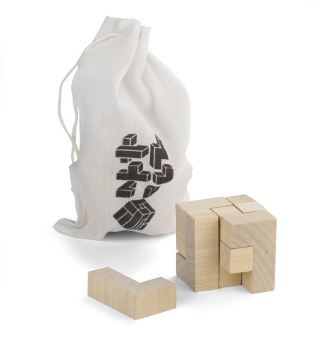 Układanka CUBE beżowy (naturalny)