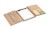 Notes składany TRIPLO A6 beżowy (naturalny)
