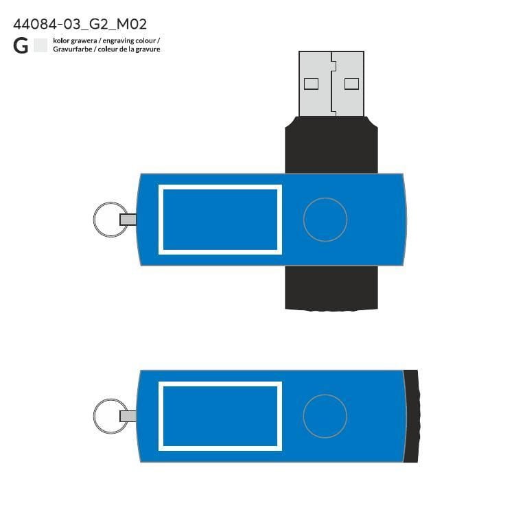 Pamięć USB ALLU 8 GB niebieski