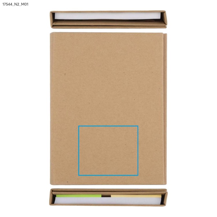 Notes składany TRIPLO A6 beżowy (naturalny)