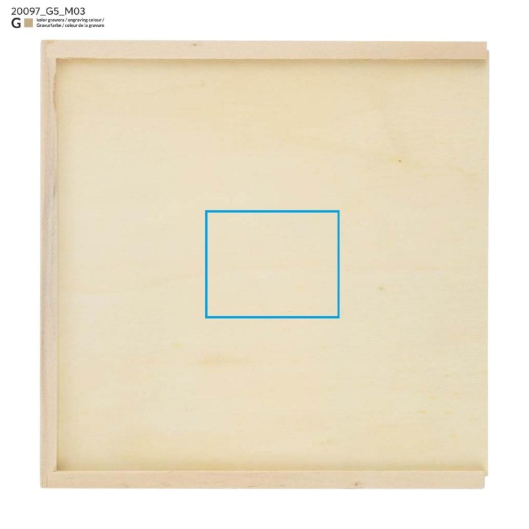 Zestaw gier 4 w 1 CATRO beżowy (naturalny)