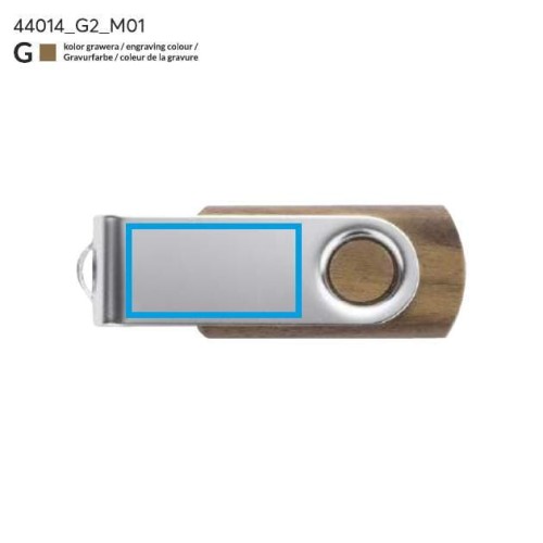 Pamięć USB TWISTER WALNUT 8 GB brązowy