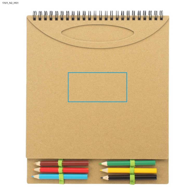 Kolorowanka z notesem MALOVI beżowy (naturalny)