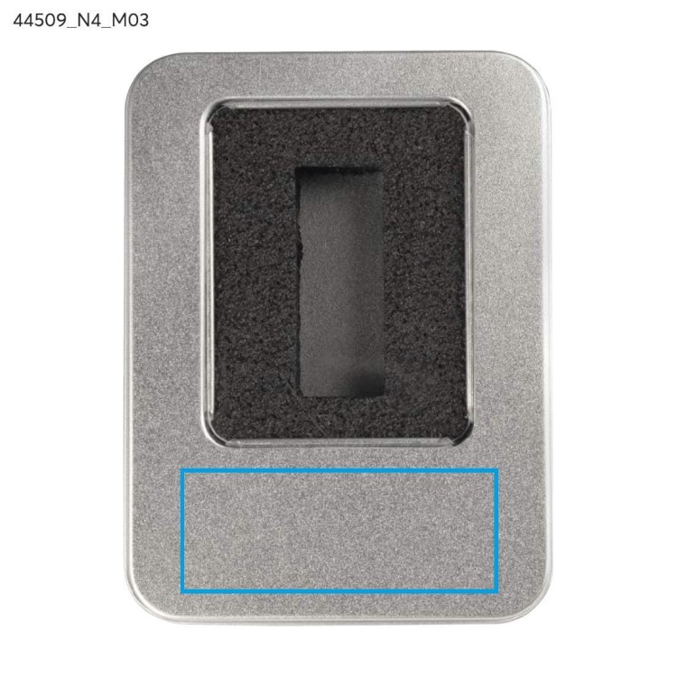 Puszka duża z wkładem na mniejszą pamięć USB srebrny