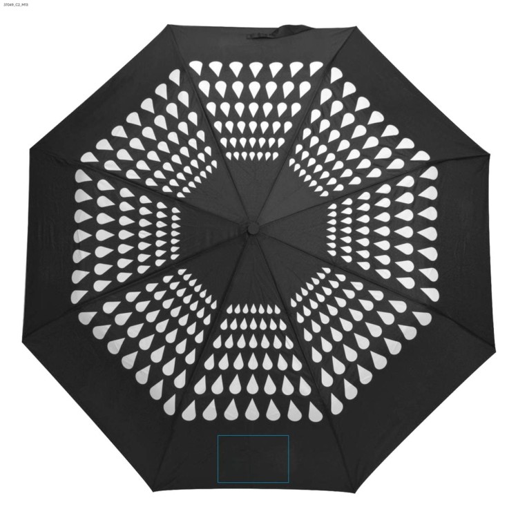 Parasol zmieniający kolor CROPLA czarny