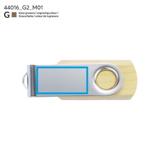 Pamięć USB TWISTER MAPLE 16 GB brązowy