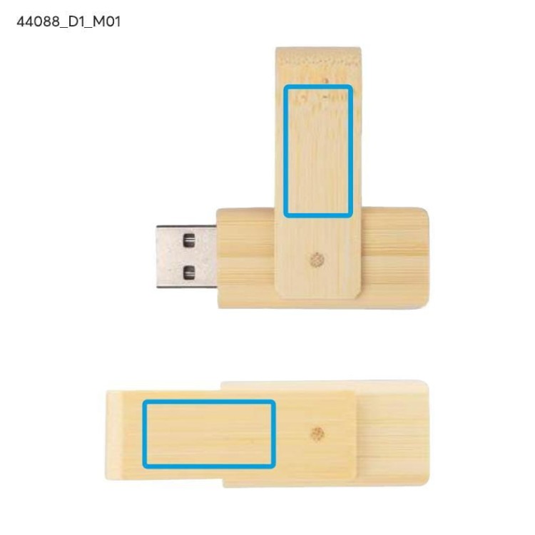 Pamięć USB bambusowa TWISTER 16 GB brązowy