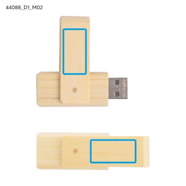 Pamięć USB bambusowa TWISTER 16 GB brązowy