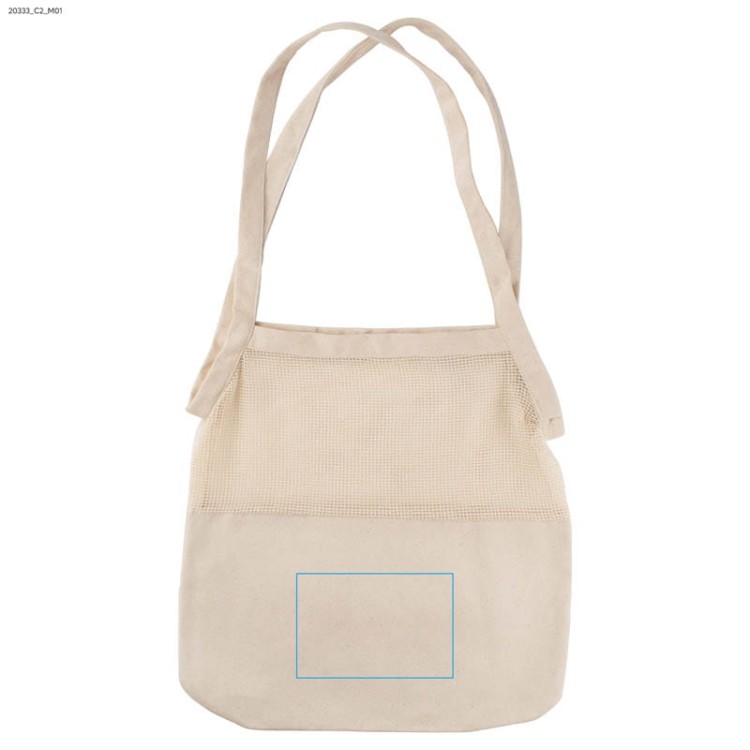 Torba bawełniana NETI beżowy (naturalny)