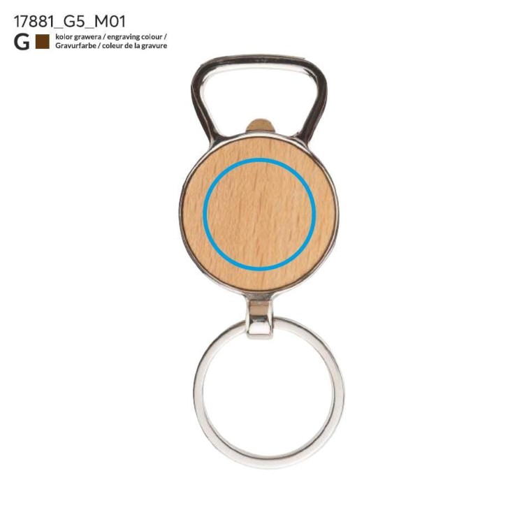 Brelok MILO beżowy (naturalny)