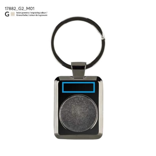 Brelok 2 w 1 CART srebrny