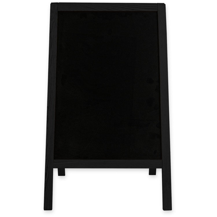 Dwustronny drewniany potykacz reklamowy S (51 x 90 cm) - czarny potykacz reklamowy