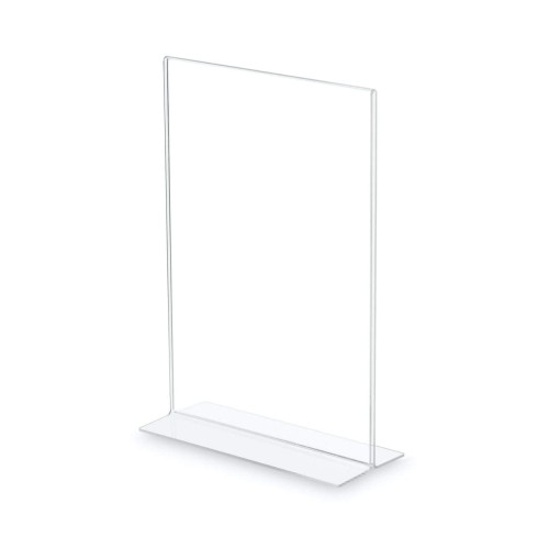 Stojak akrylowy A4 Typ T, Informacyjny na ulotki, plakaty, broszury