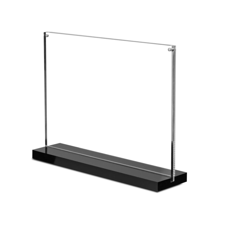 Stojak akrylowy A4 Block, Informacyjny na ulotki, plakaty, broszury