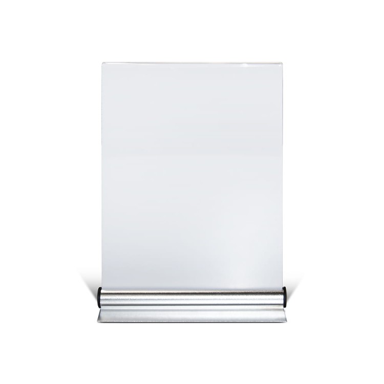 Stojak akrylowy A4 Omni, informacyjny na ulotki, plakaty, broszury