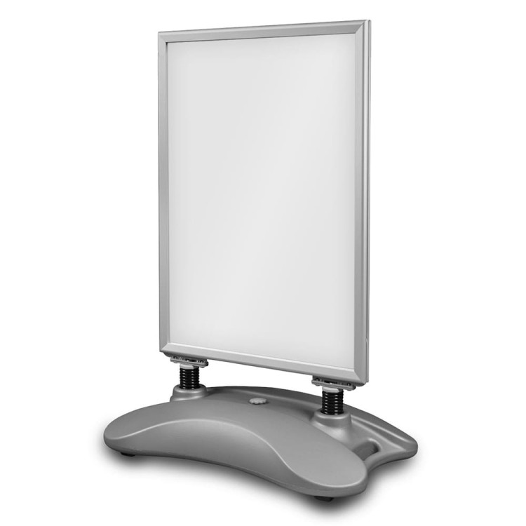 Dwustronny potykacz reklamowy A1 OWZ Outdoor - srebrny