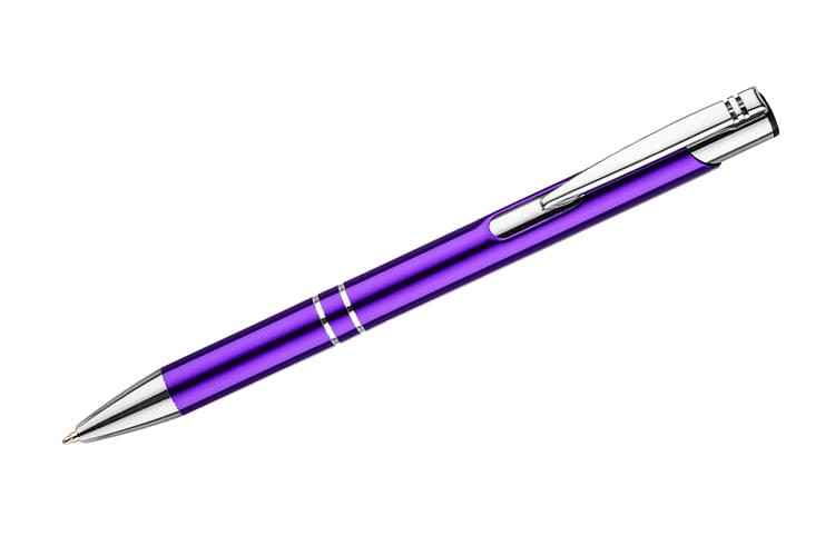 Długopis KOSMOS fioletowy z logo