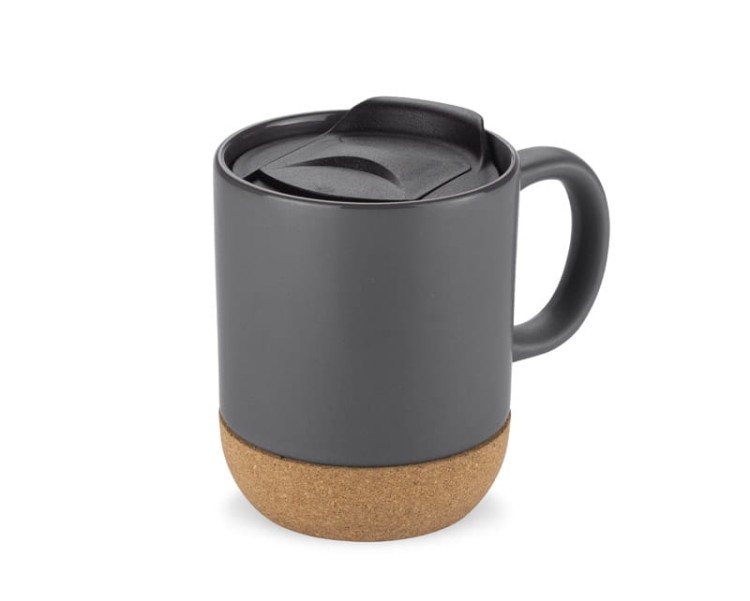 Kubek SOFTEL 300 ml popielaty (szary) z logo