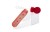 Bańki mydlane BUBBLES, 30 ml czerwony z logo