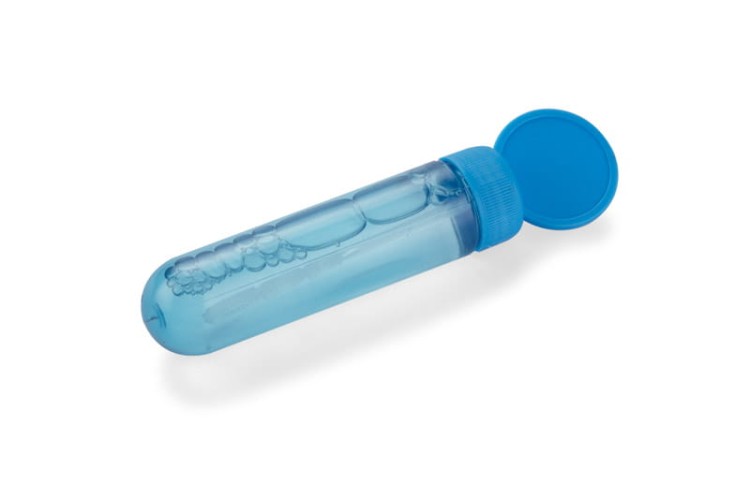 Bańki mydlane BUBBLES, 30 ml niebieski z logo