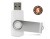 Pamięć USB TWISTER 32 GB biały z logo