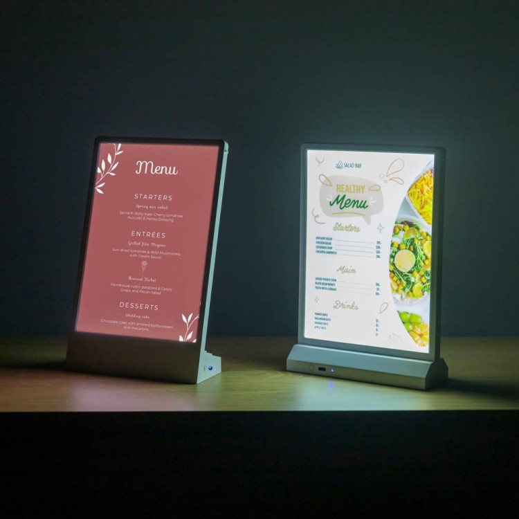 Podświetlany stojak na ulotki DL