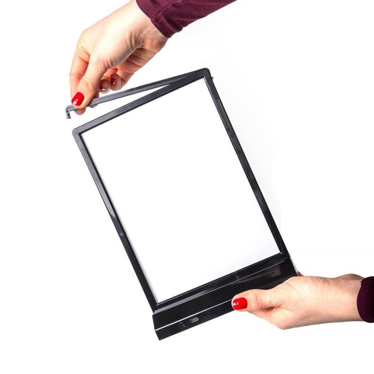 Podświetlany stojak na ulotki A5