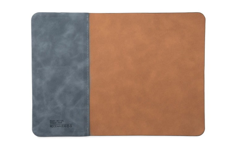 Podkładka pod mysz z ładowarką indukcyjną ENERGO 15W granatowy z logo