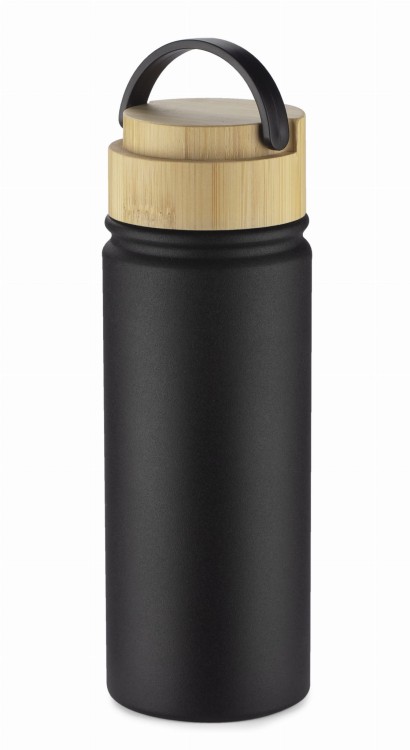 Butelka termiczna KAMI 550 ml czarny z logo