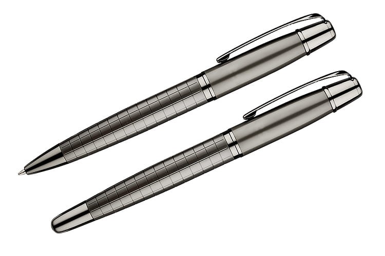 Zestaw piśmienniczy OREGON grafitowy z logo