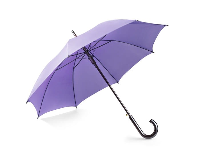 Parasol STICK fioletowy z logo