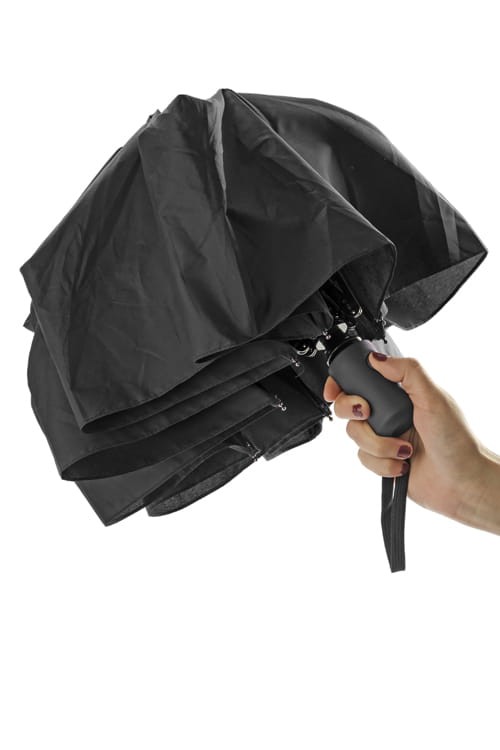 Parasol REGO czarny z logo