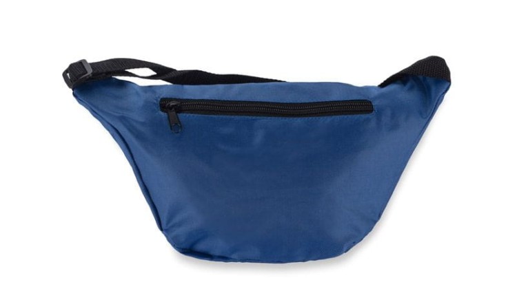 Torebka biodrowa RINI niebieski z logo