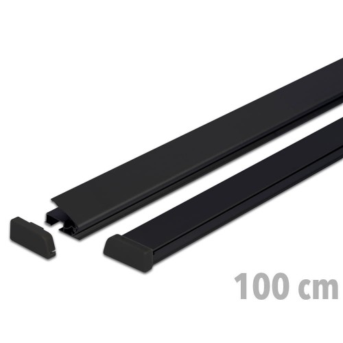 Listwy plakatowe STANDARD 100 cm - czarne listwy na plakat listwy banerowe reklamowe Na Zacisk Express Clip