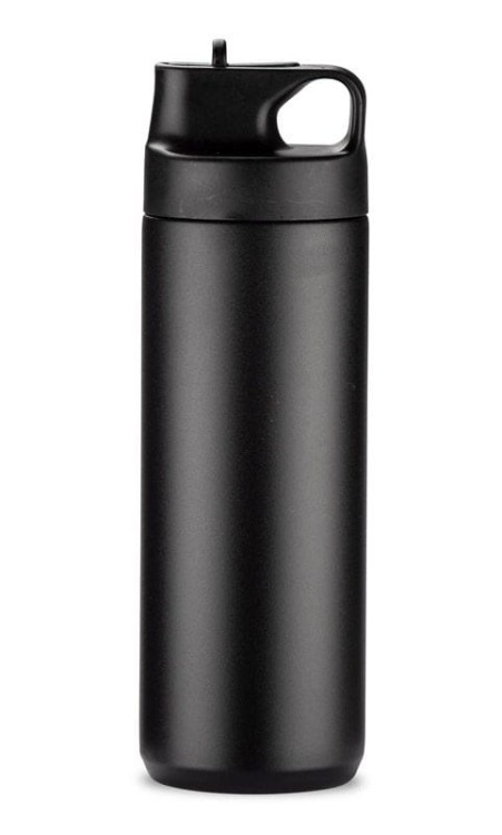 Bidon termiczny VELORA 500 ml czarny z logo