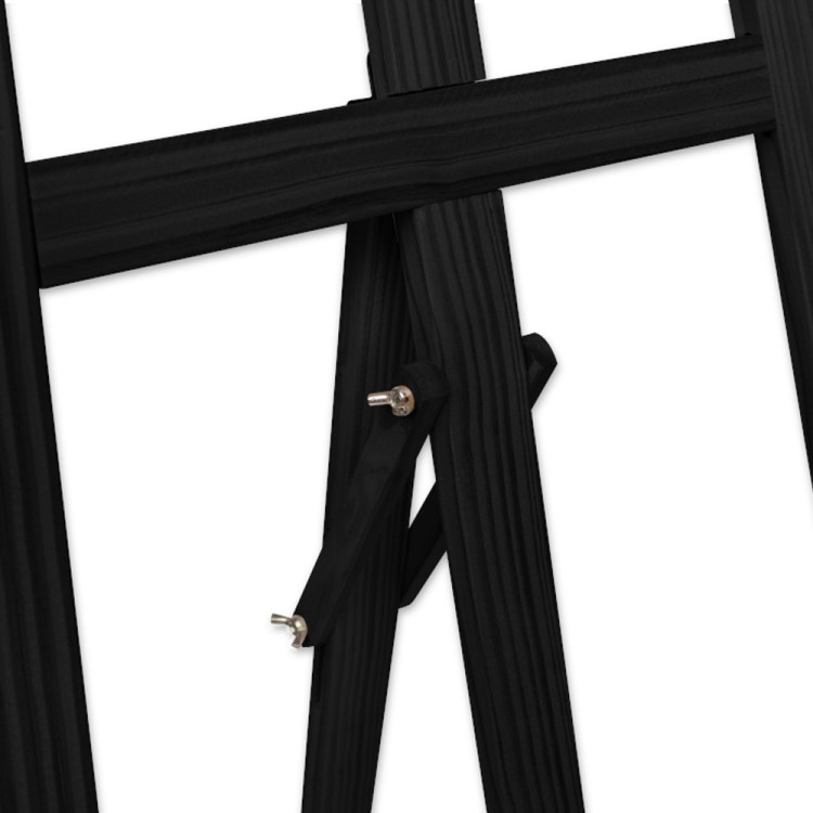 Sztaluga drewniana 178 x 60 cm regulowana - czarna