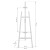 Sztaluga drewniana 178 x 60 cm regulowana - biała