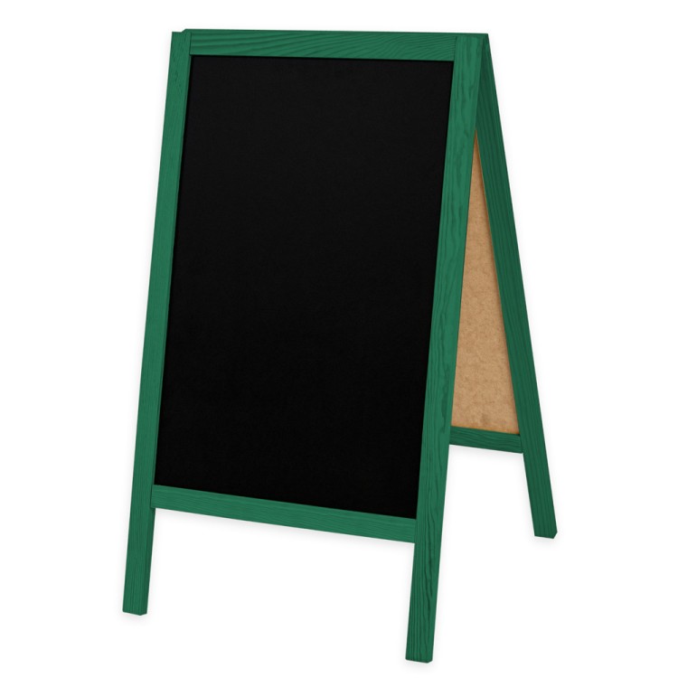 Dwustronny drewniany potykacz kredowy (51 x 90 cm)