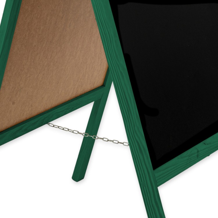 Dwustronny drewniany potykacz kredowy (51 x 90 cm)