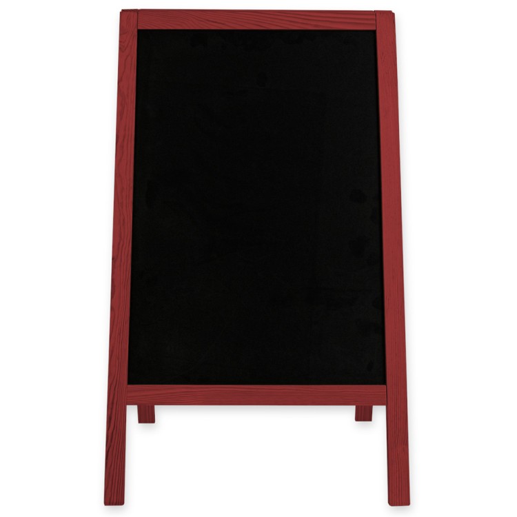 Dwustronny drewniany potykacz kredowy (61 x 118 cm)