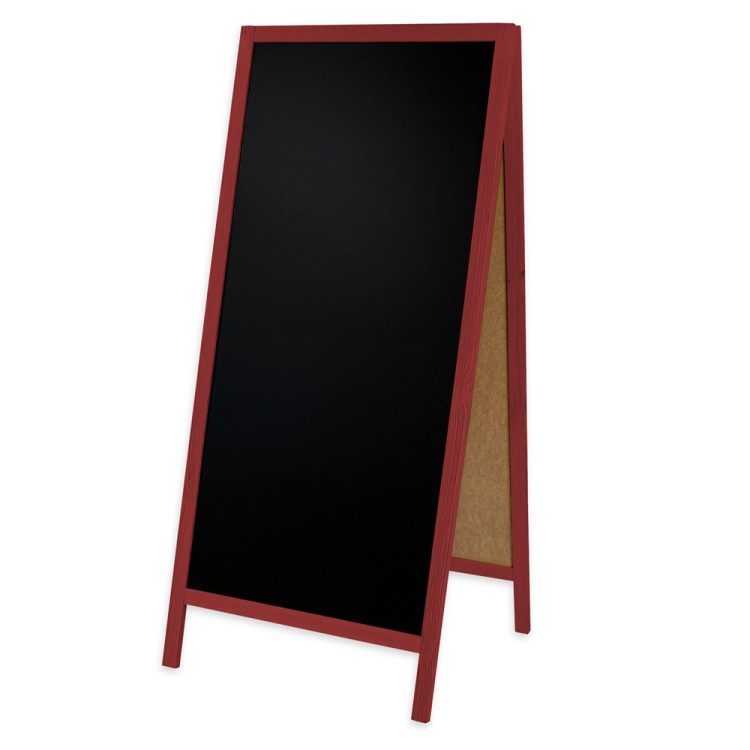 Dwustronny drewniany potykacz kredowy (72 x 160 cm)