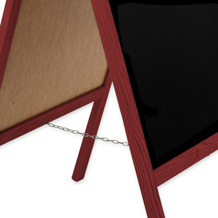 Dwustronny drewniany potykacz kredowy (72 x 160 cm)