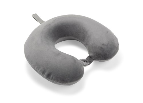 Poduszka podróżna PULIA 2 szary z logo