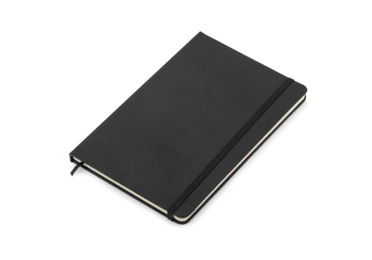 Notes VITAL w kratkę A5 czarny z logo