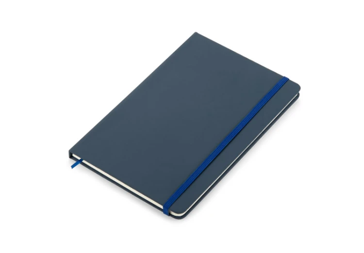 Notes VITAL w kratkę A5 niebieski z logo