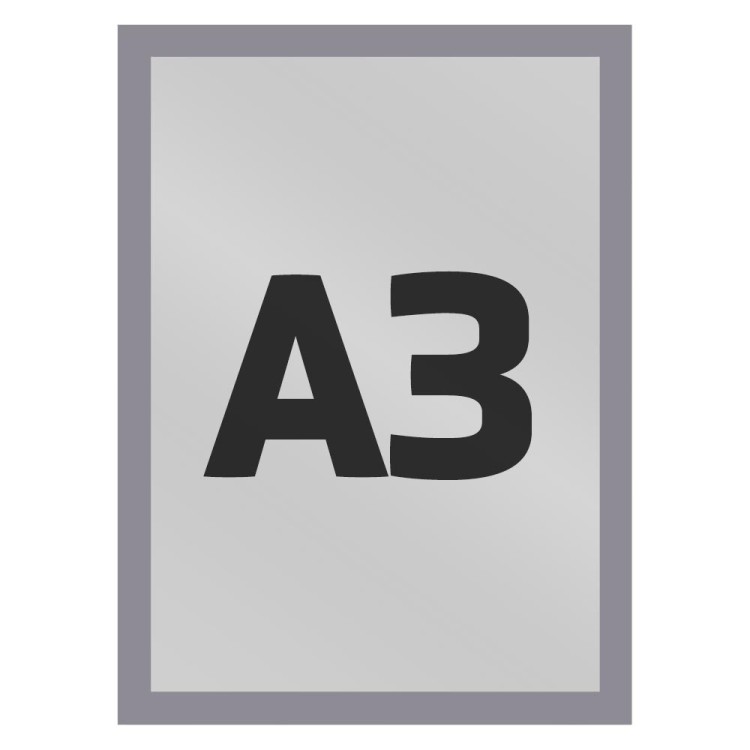 Ramka magnetyczna A3 jednostronna srebrna ramka informacyjna magnetyczna ramka informacyjna reklamowa na plakat