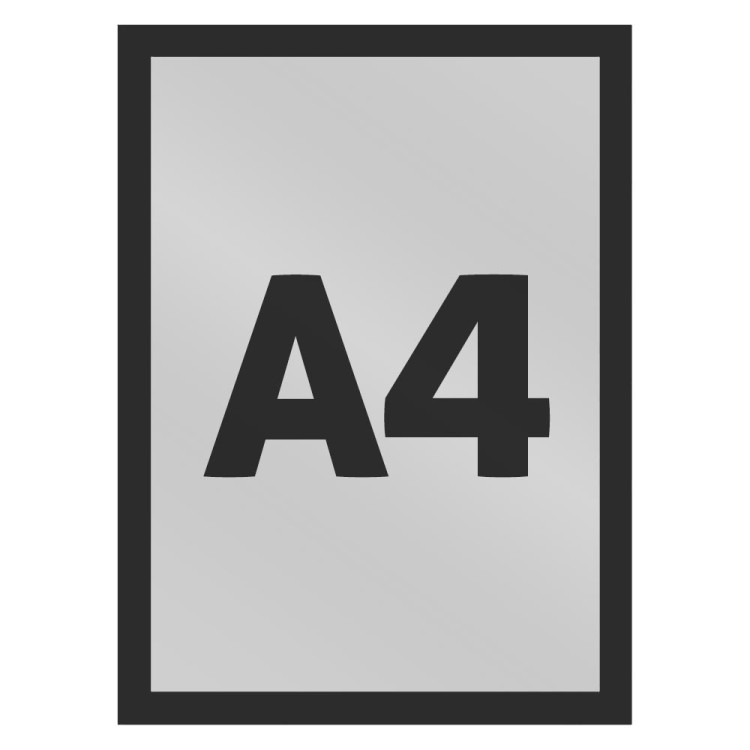 Ramka magnetyczna A4 Economy jednostronna czarna ramka informacyjna magnetyczna ramka informacyjna reklamowa na plakat